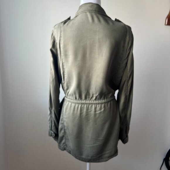 🫒Buffalo David Bitton Military Anorak Jacket - Army Green Utility Sz M!! - Picture 5 of 14